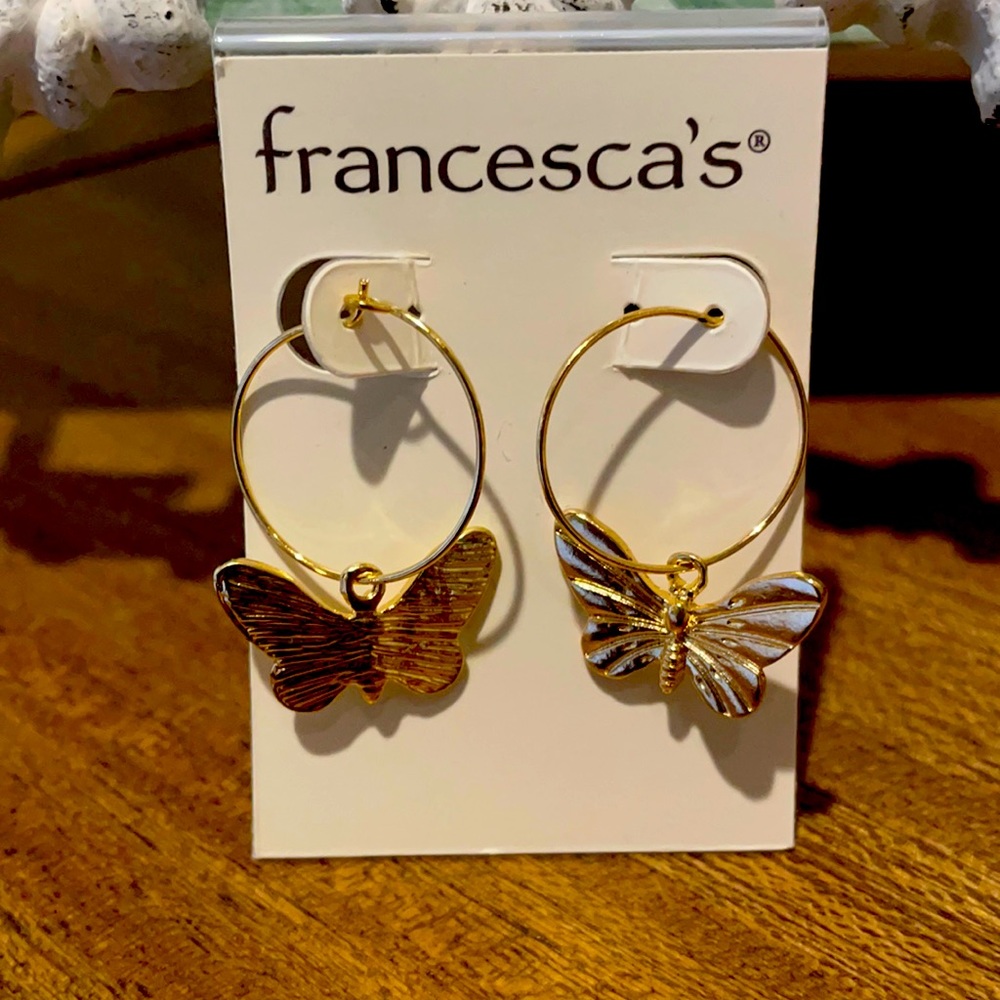 Francesca’s Butterfly Earrings